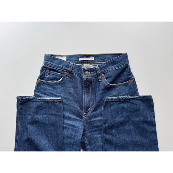 LEVI'S Dad Jean Hello Dark Rinse High Rise Slouchy Straight Leg Jeans, Size 26 - Picture 11 of 16